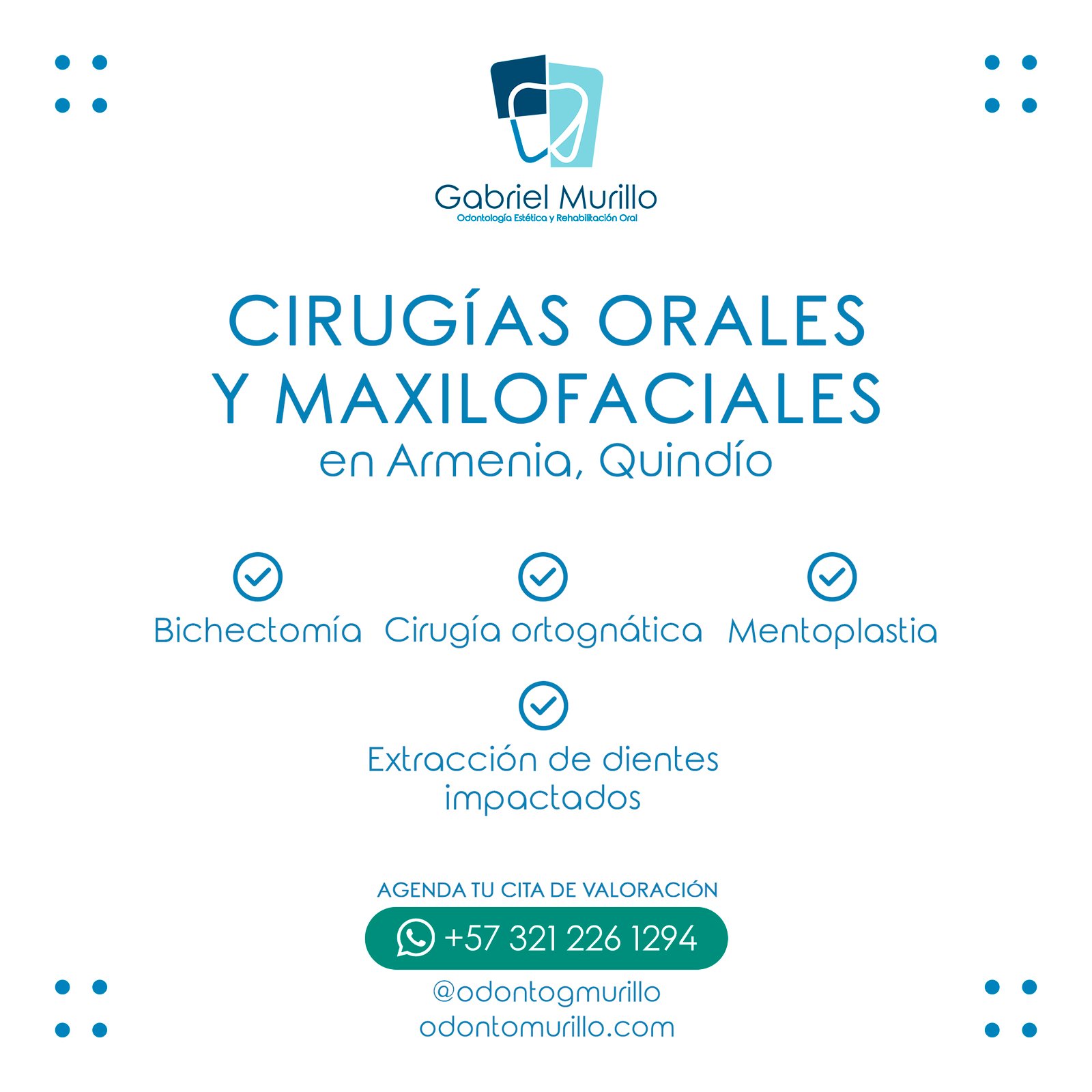 Gabriel Murillo - Julio - Post 05 - Cirugías orales y maxilofaciales en Armenia, Quindío